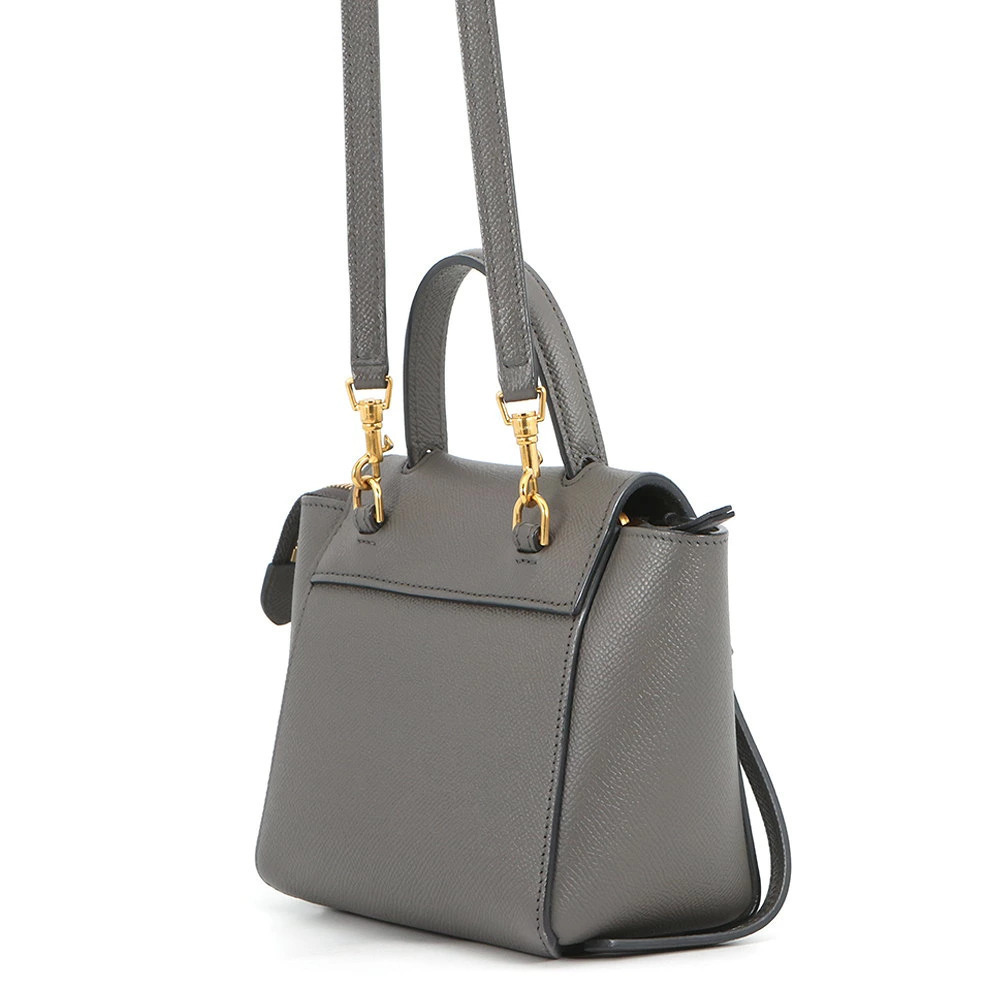 Celine belt leather bag shoulder handbag Black